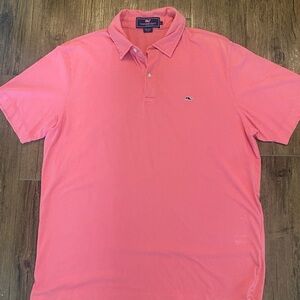 Vineyard Vines Pink Polo Shirt Classic Style L
